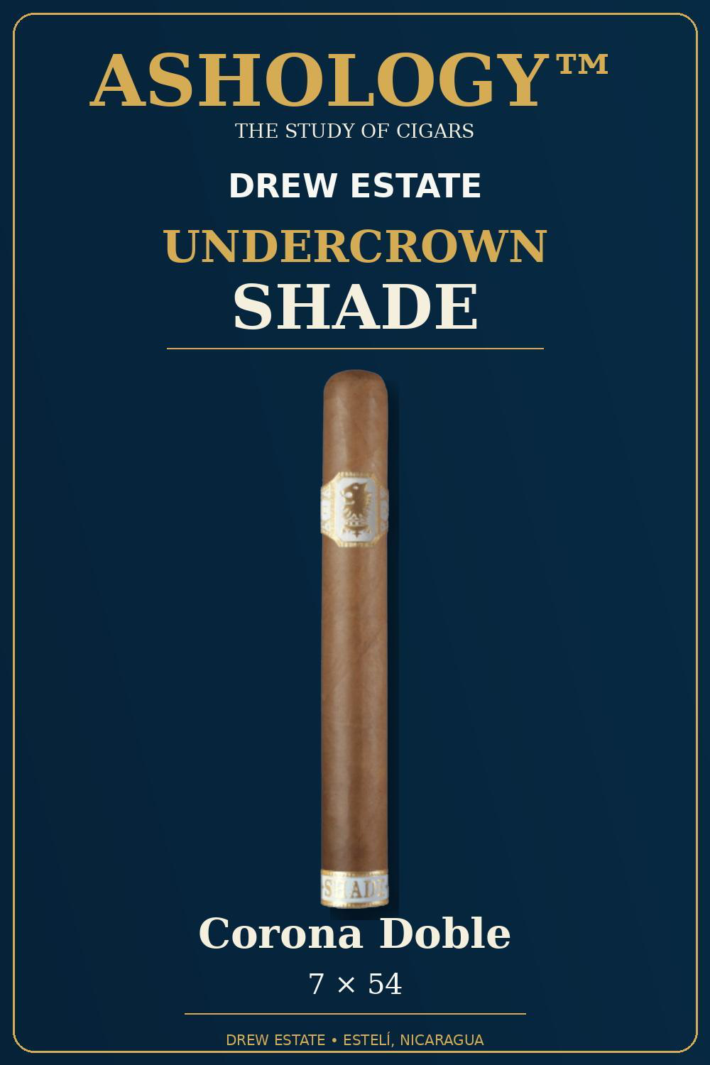 Undercrown Shade Gran Toro cigar by Drew Estate