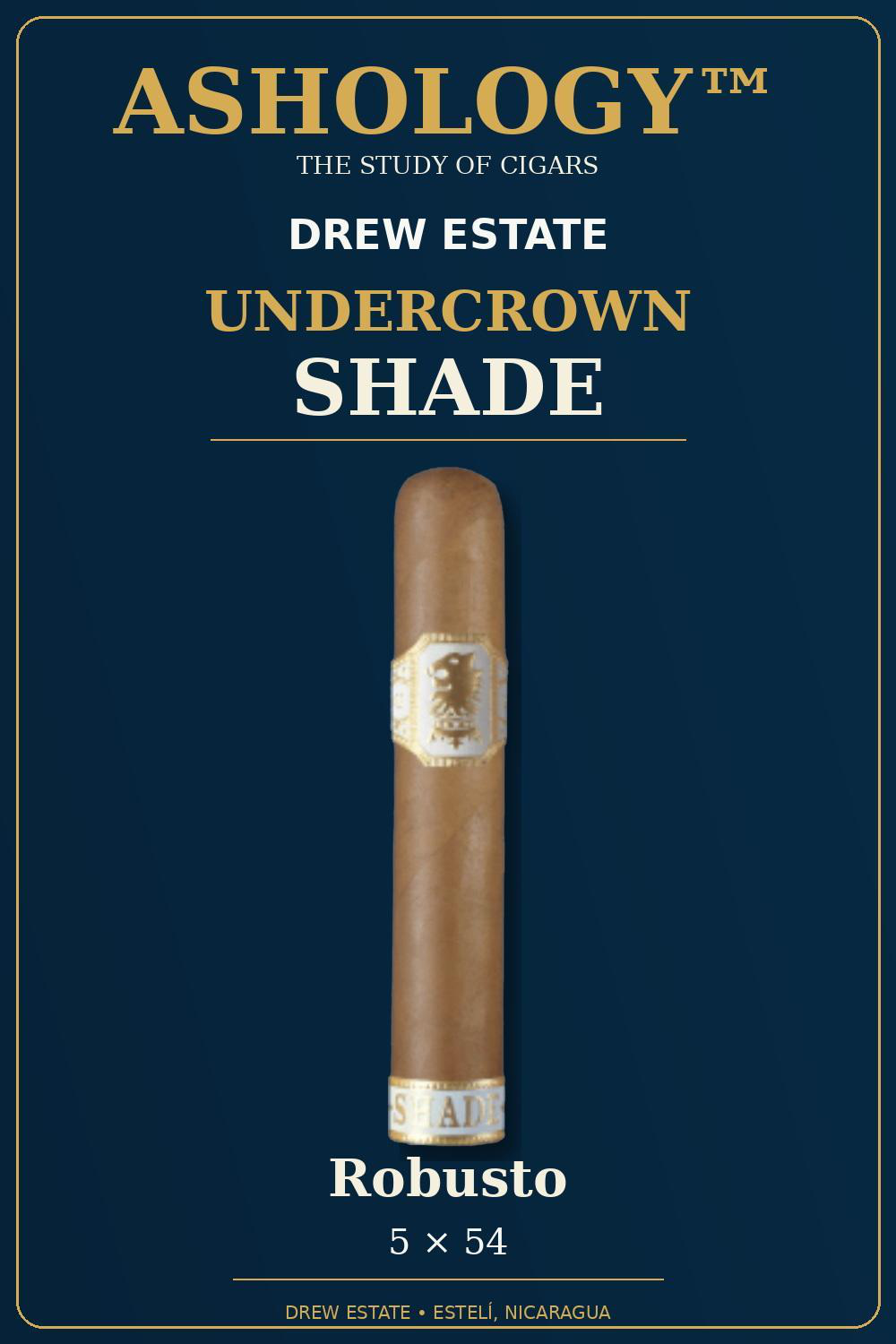 Undercrown Shade Corona Viva cigar by Drew Estate